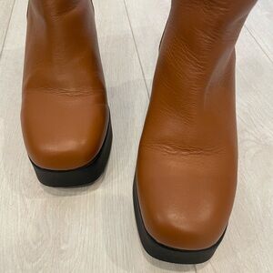 Intentionally Blank Platform Boots